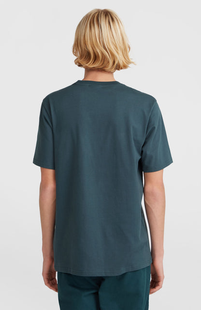 Small Chest Print T-Shirt Men Alma Steel