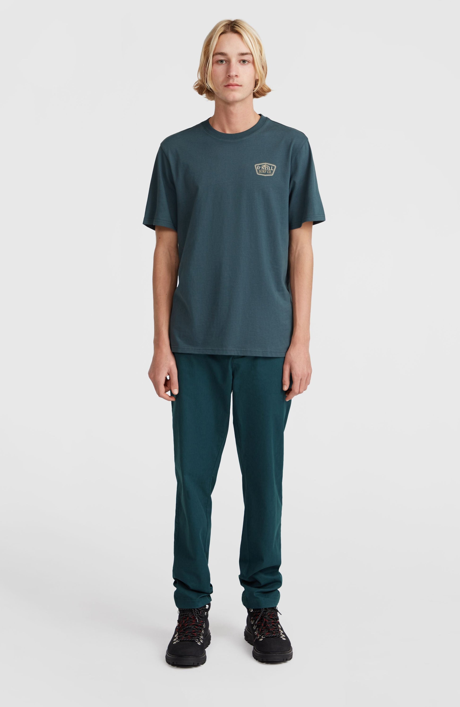 Small Chest Print T-Shirt Men Alma Steel