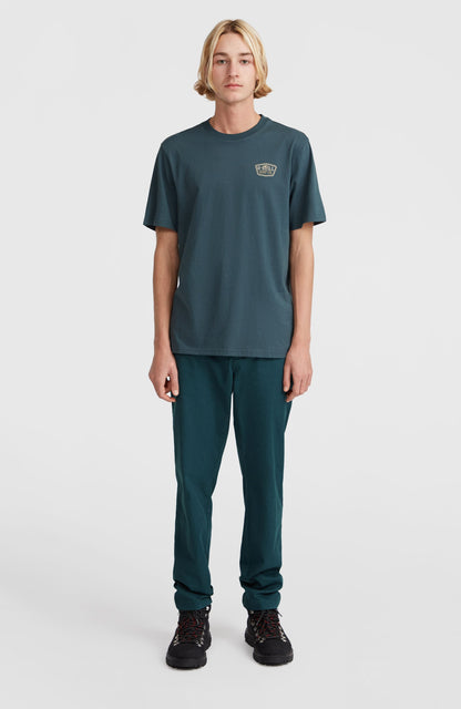 Small Chest Print T-Shirt Men Alma Steel