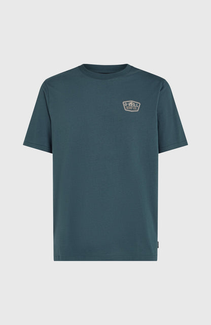 Small Chest Print T-Shirt Men Alma Steel