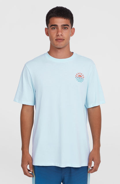 Sun T-Shirt Men Sky Blue Heather