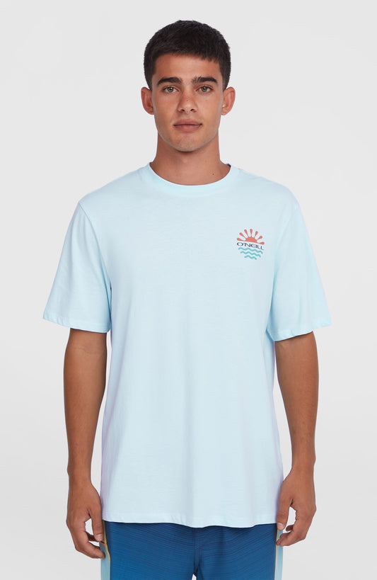 Sun T-Shirt Men Sky Blue Heather
