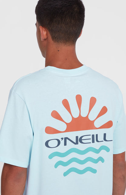 Sun T-Shirt Men Sky Blue Heather