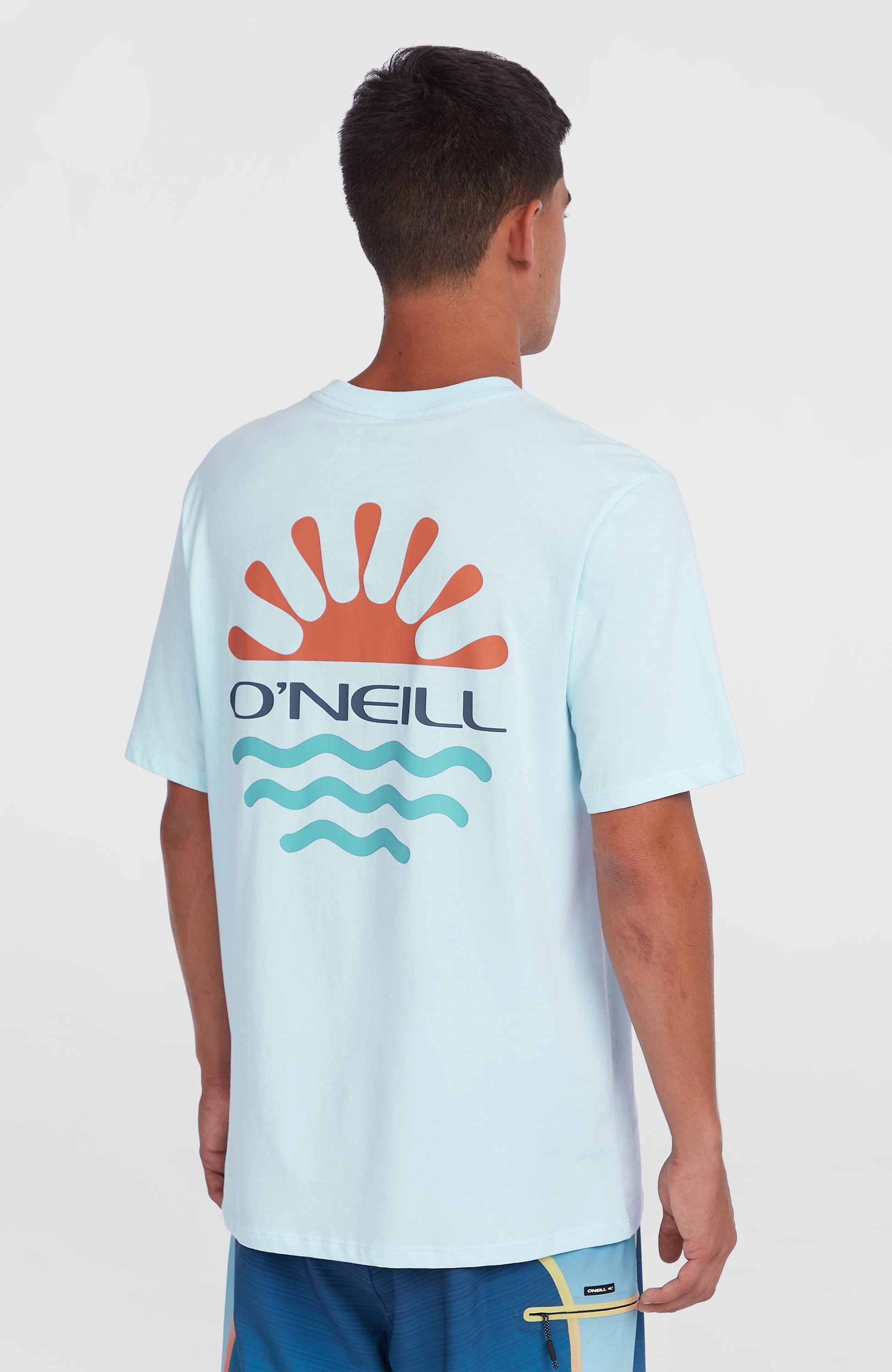 Sun T-Shirt Men Sky Blue Heather