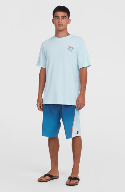 Sun T-Shirt Men Sky Blue Heather