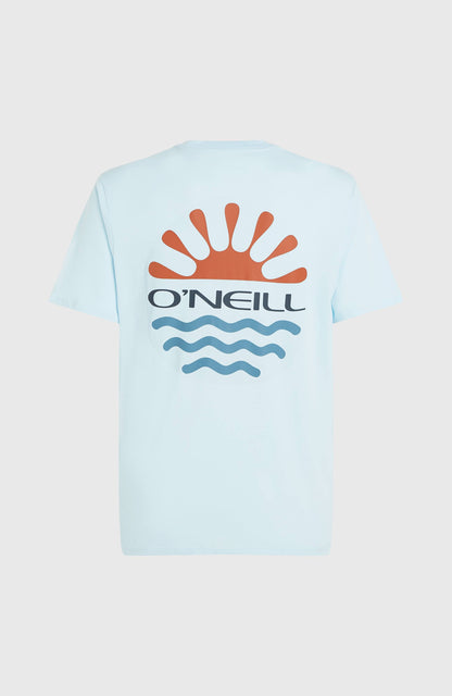 Sun T-Shirt Men Sky Blue Heather