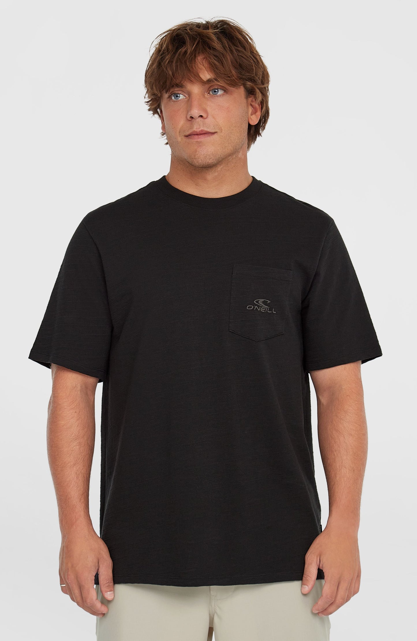 Slub Chest Pocket T-Shirt Men Black Out