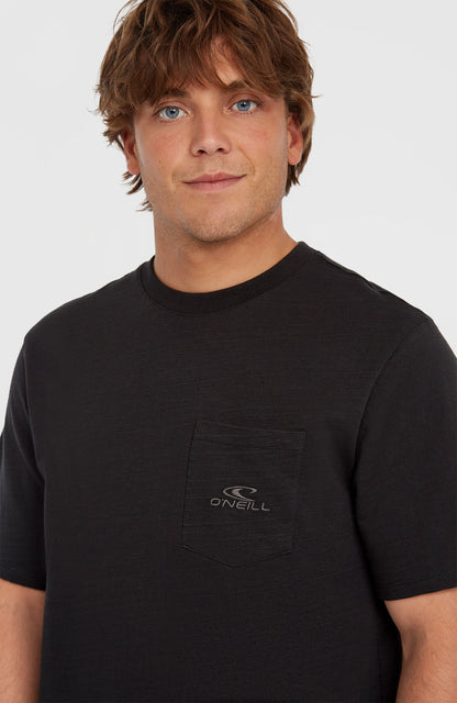 Slub Chest Pocket T-Shirt Men Black Out