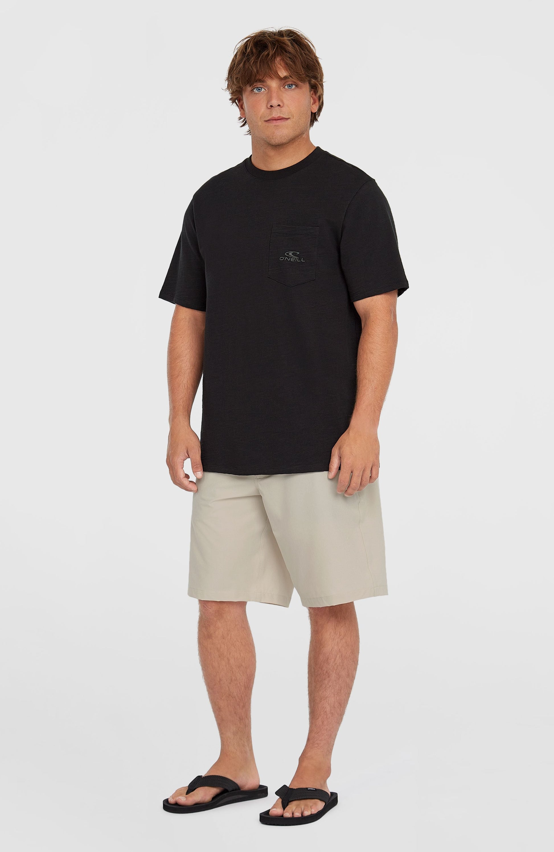 Slub Chest Pocket T-Shirt Men Black Out