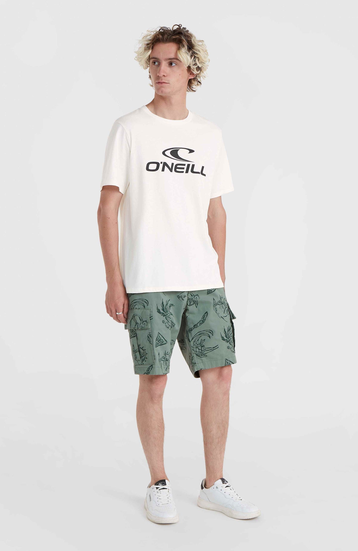 O'Neill Logo T-Shirt Men Snow White