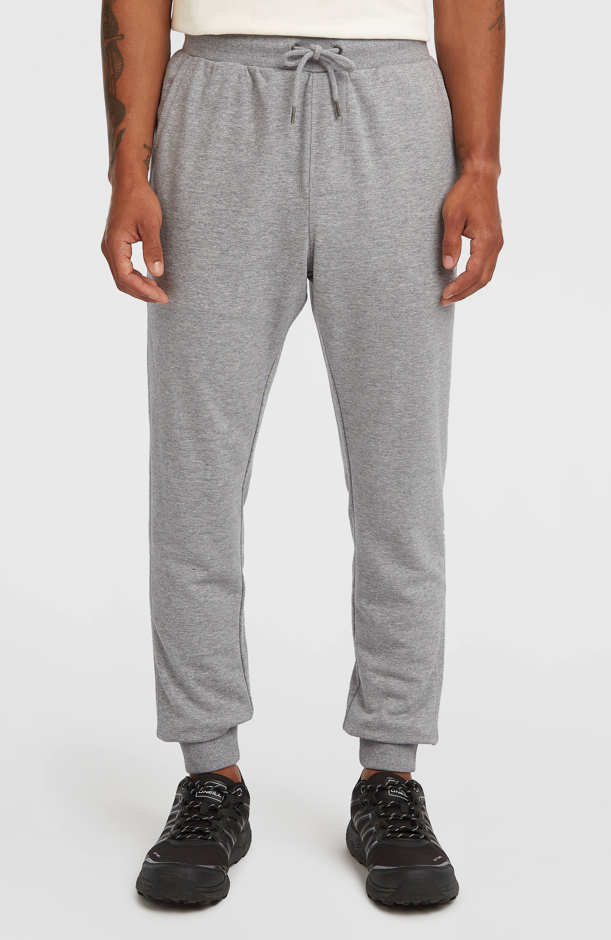 Small Logo Sweatpants Men Silver Melee