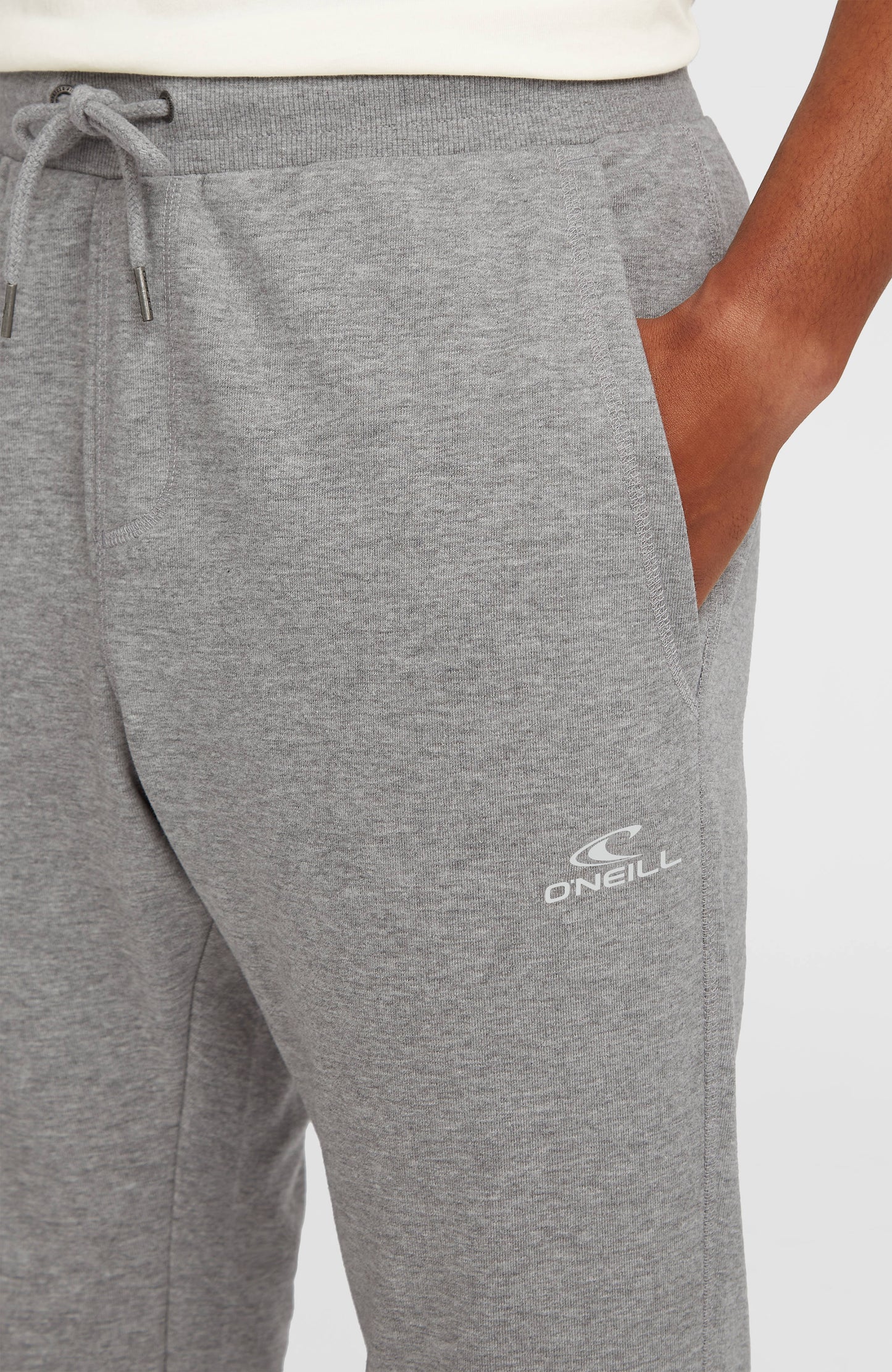 Small Logo Sweatpants Men Silver Melee