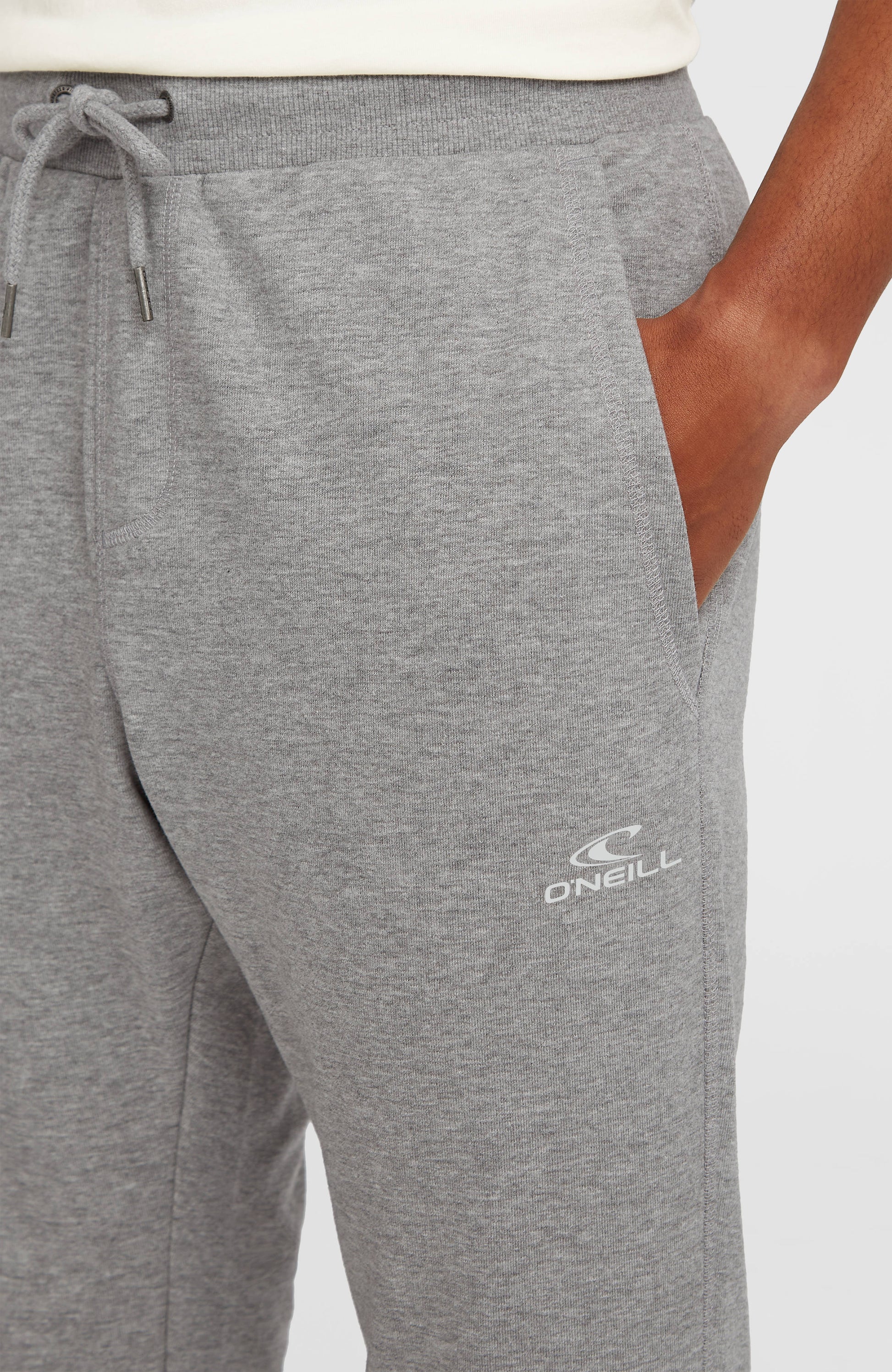 Small Logo Sweatpants Men Silver Melee