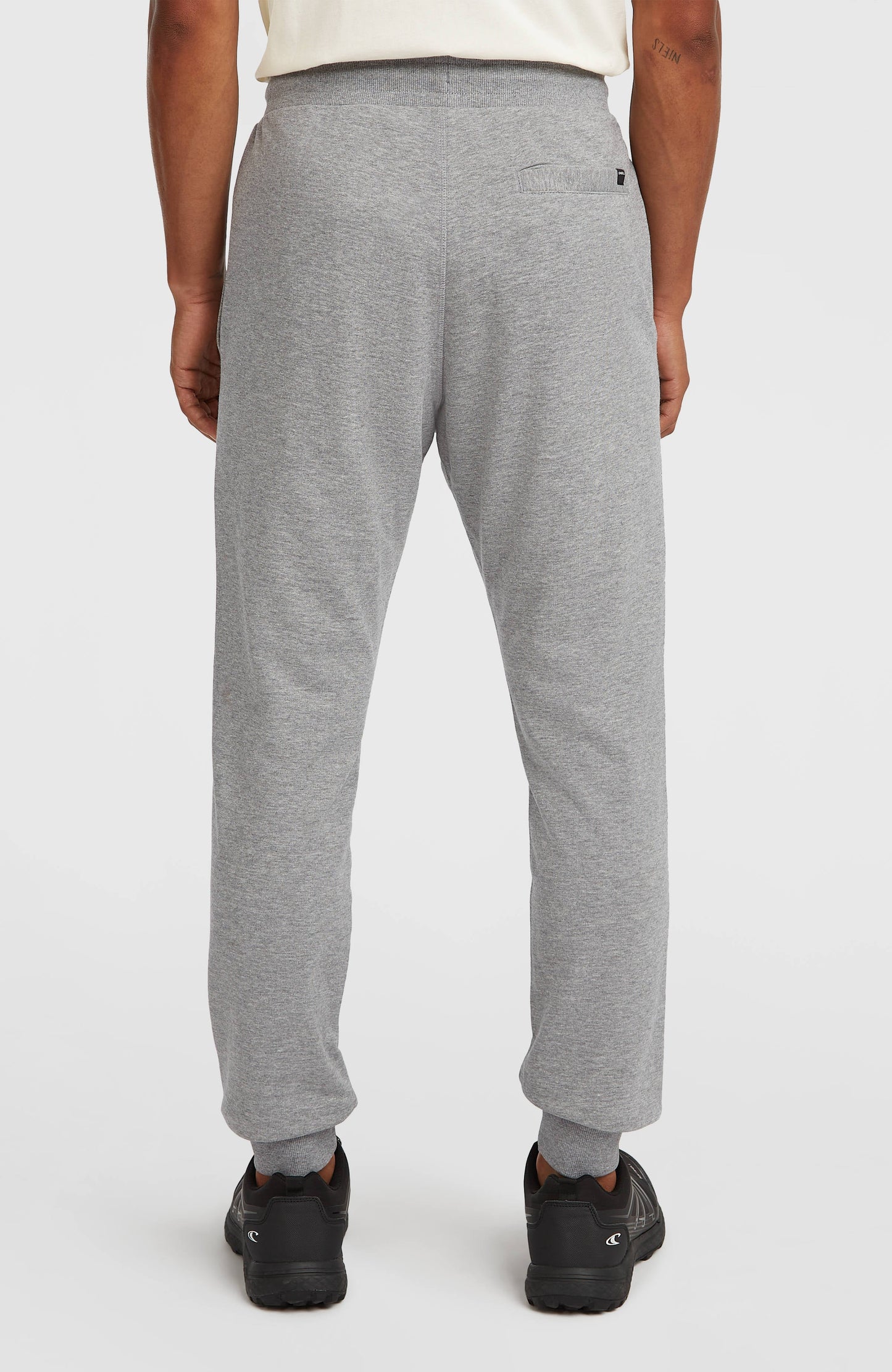 Small Logo Sweatpants Men Silver Melee