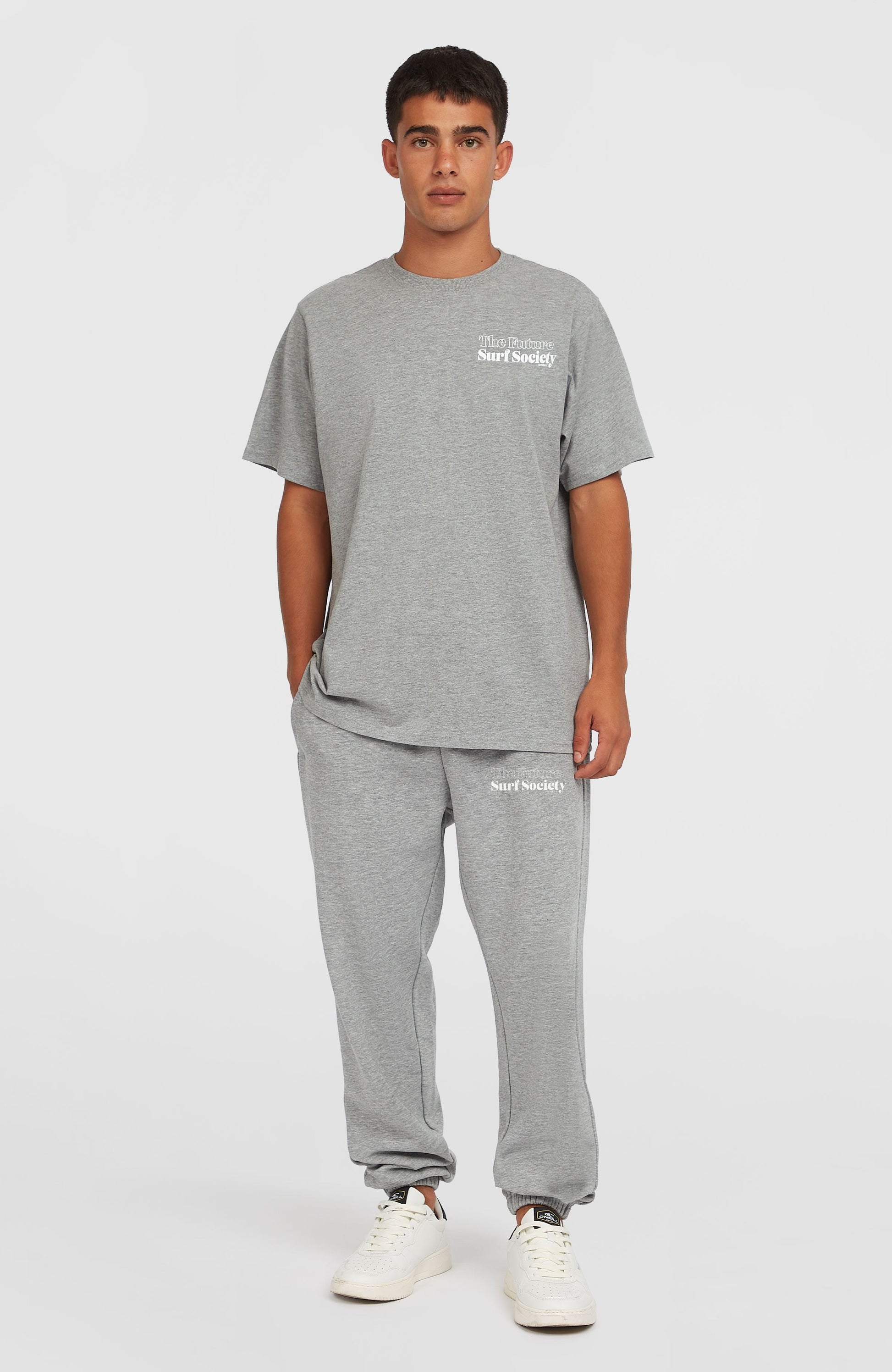 Future Surf Society Sweatpants Men Silver Melee