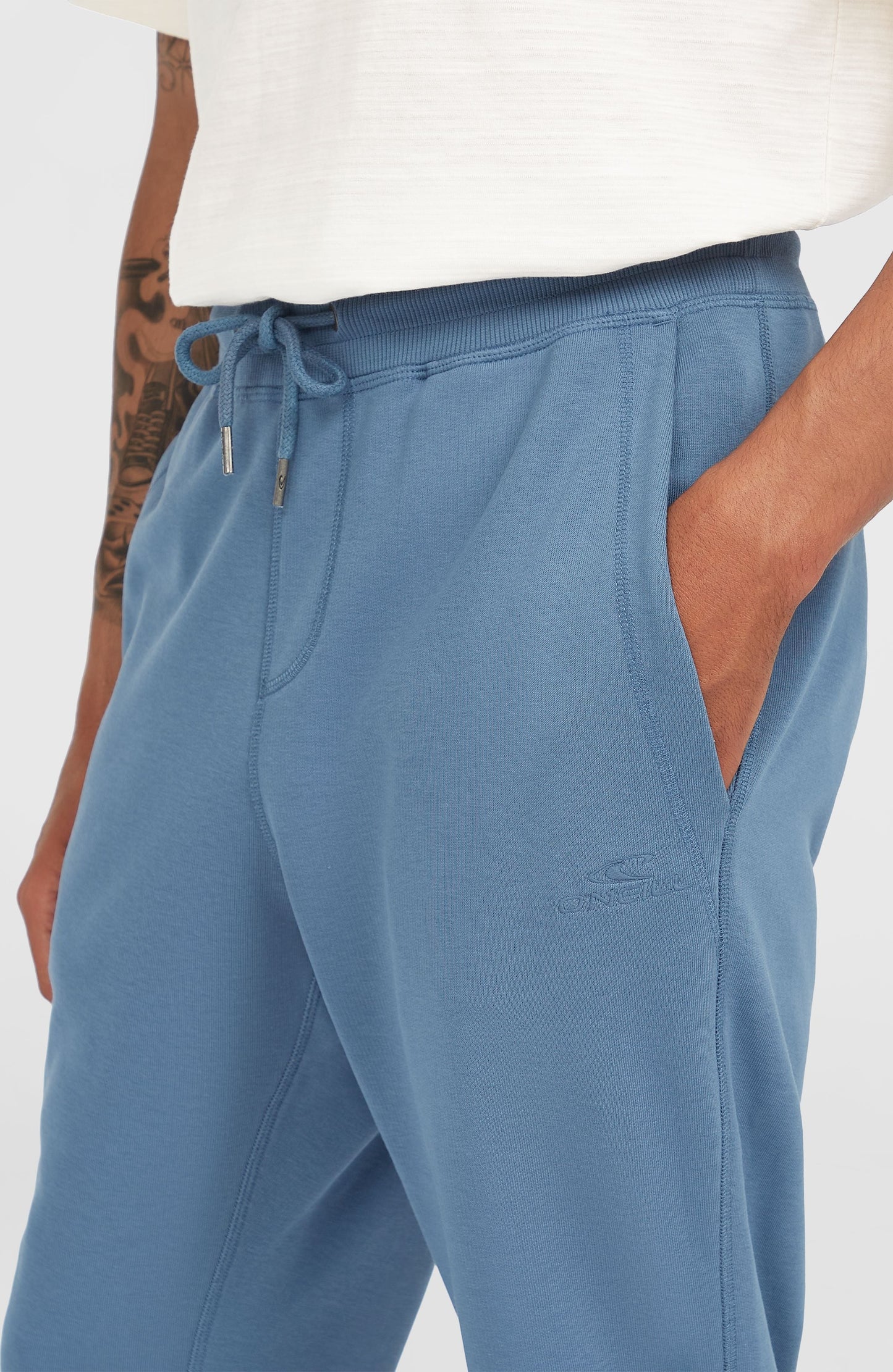 Small Logo Sweatpants Men Copen Blue