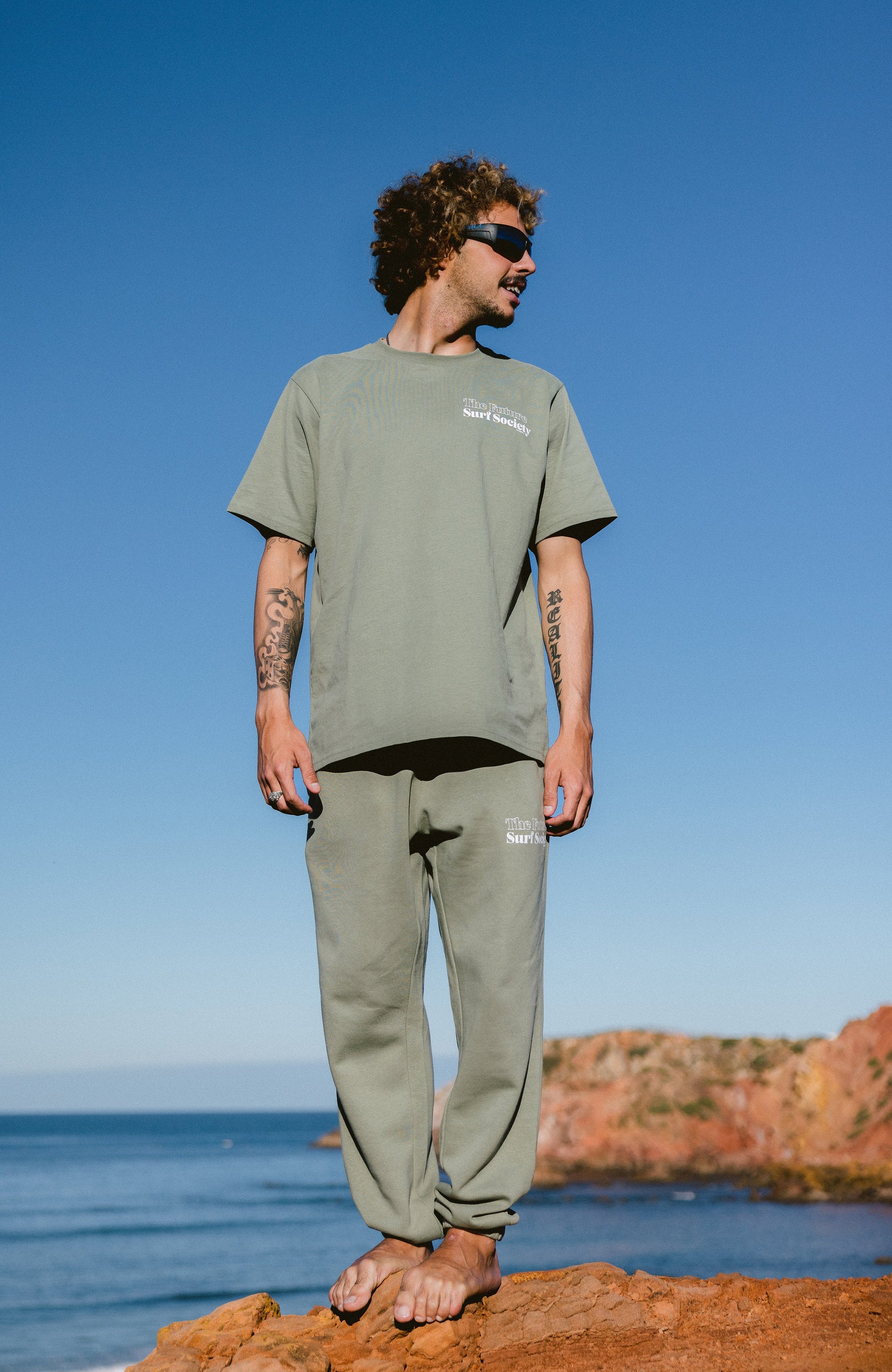 Future Surf Society Sweatpants Men Avery Fern