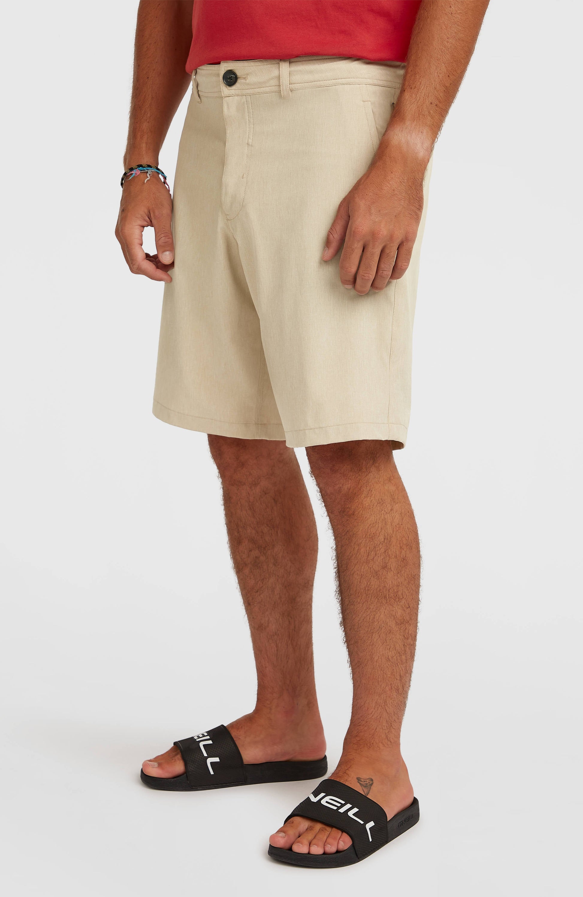 Hybrid 19" Melange Shorts Men Cocoa Sand