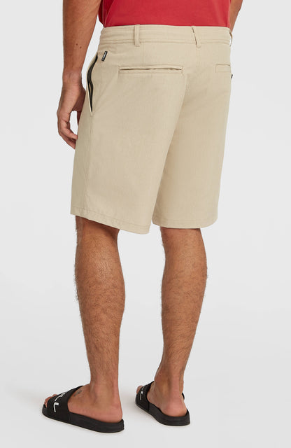 Hybrid 19" Melange Shorts Men Cocoa Sand