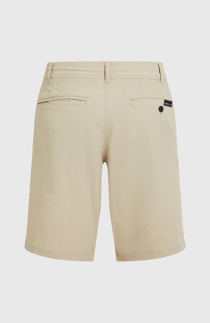Hybrid 19" Melange Shorts Men Cocoa Sand