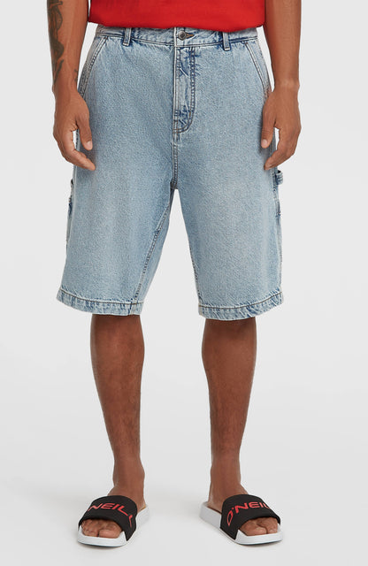 Essentials Denim Shorts Men Denim Blue