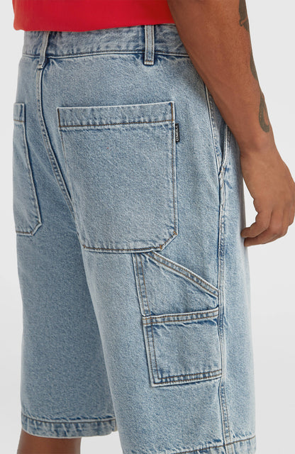 Essentials Denim Shorts Men Denim Blue
