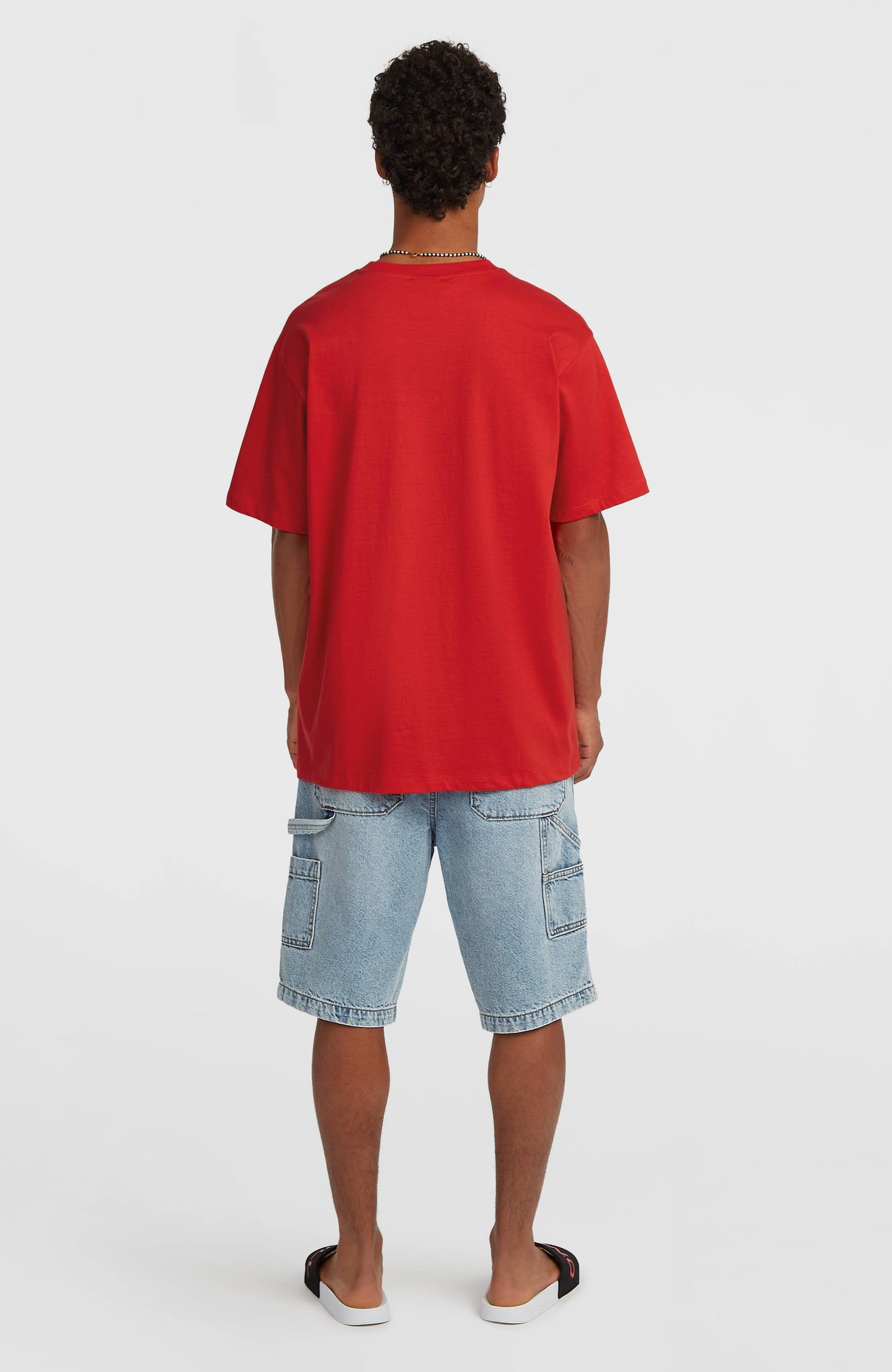 Essentials Denim Shorts Men Denim Blue