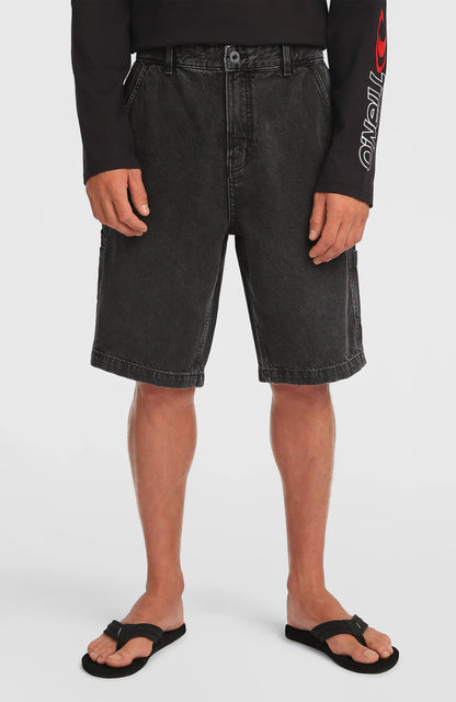 Essentials Denim Shorts Men Black Out