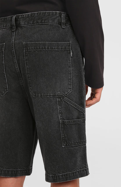 Essentials Denim Shorts Men Black Out