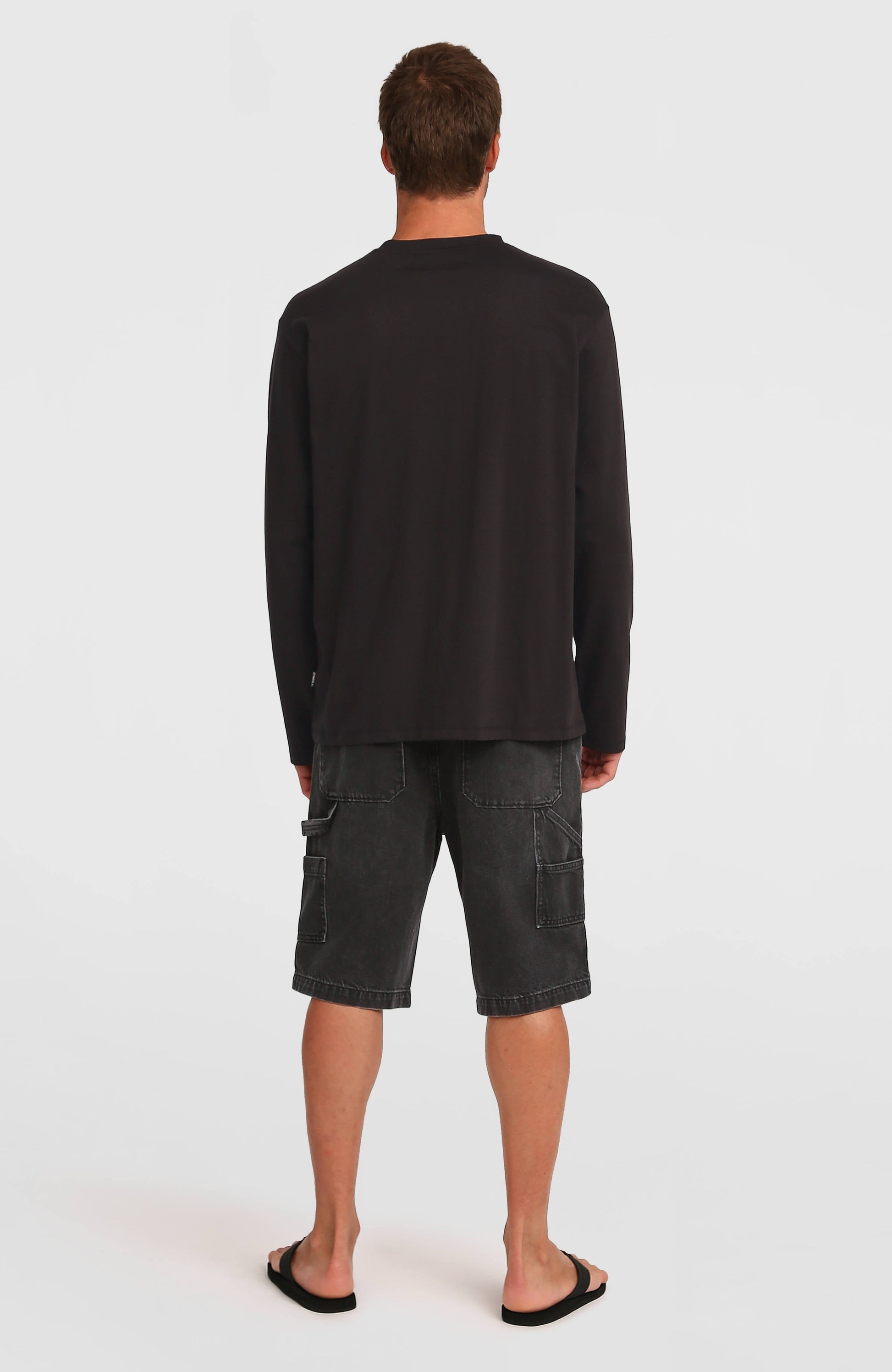 Essentials Denim Shorts Men Black Out