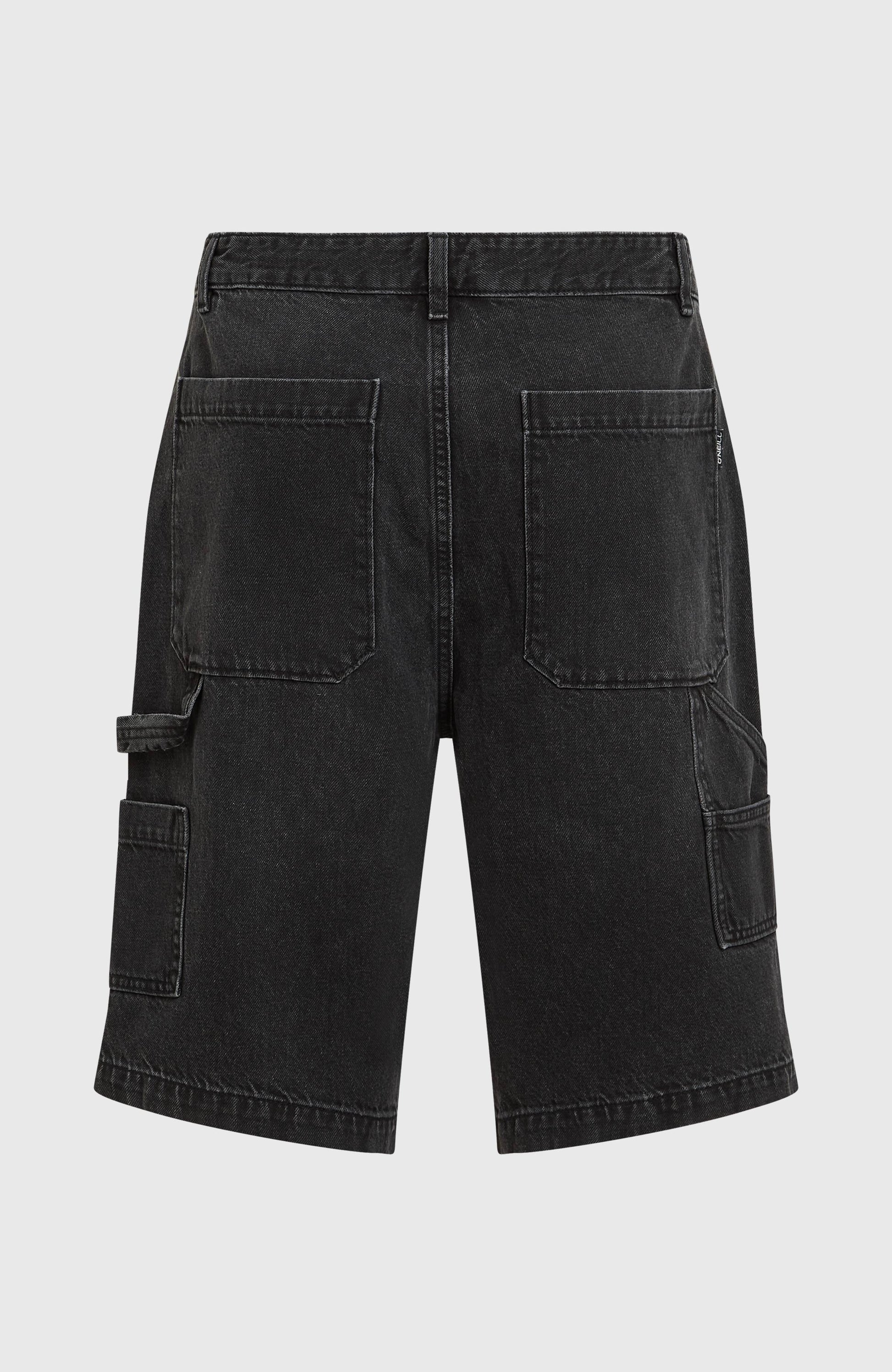 Essentials Denim Shorts Men Black Out