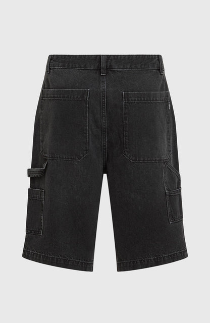 Essentials Denim Shorts Men Black Out
