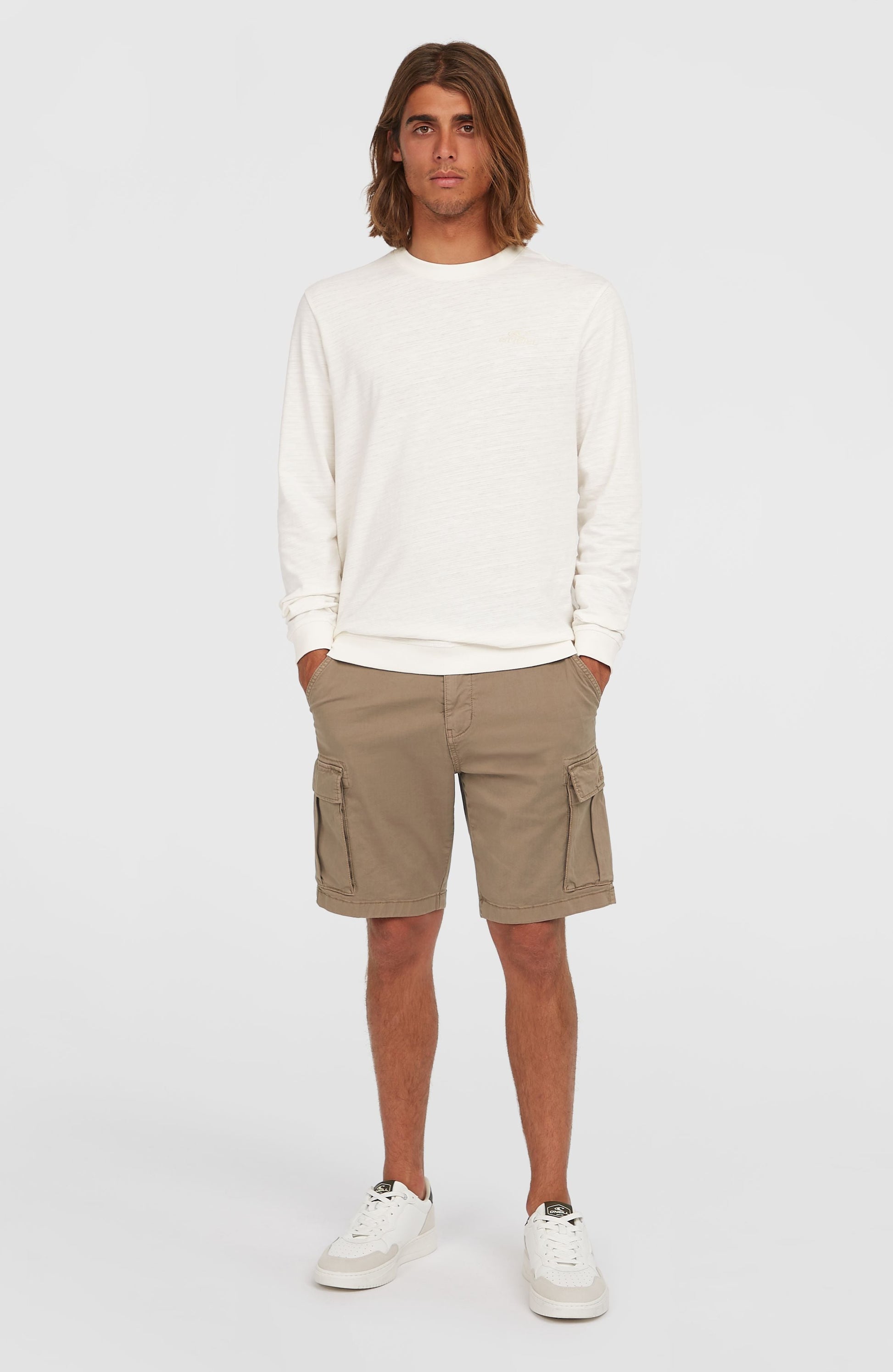 Essentials Cargo Shorts Men Pure Cashmere