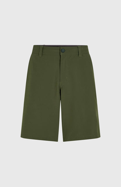 Hybrid Chino 19" Shorts Men Forest Night