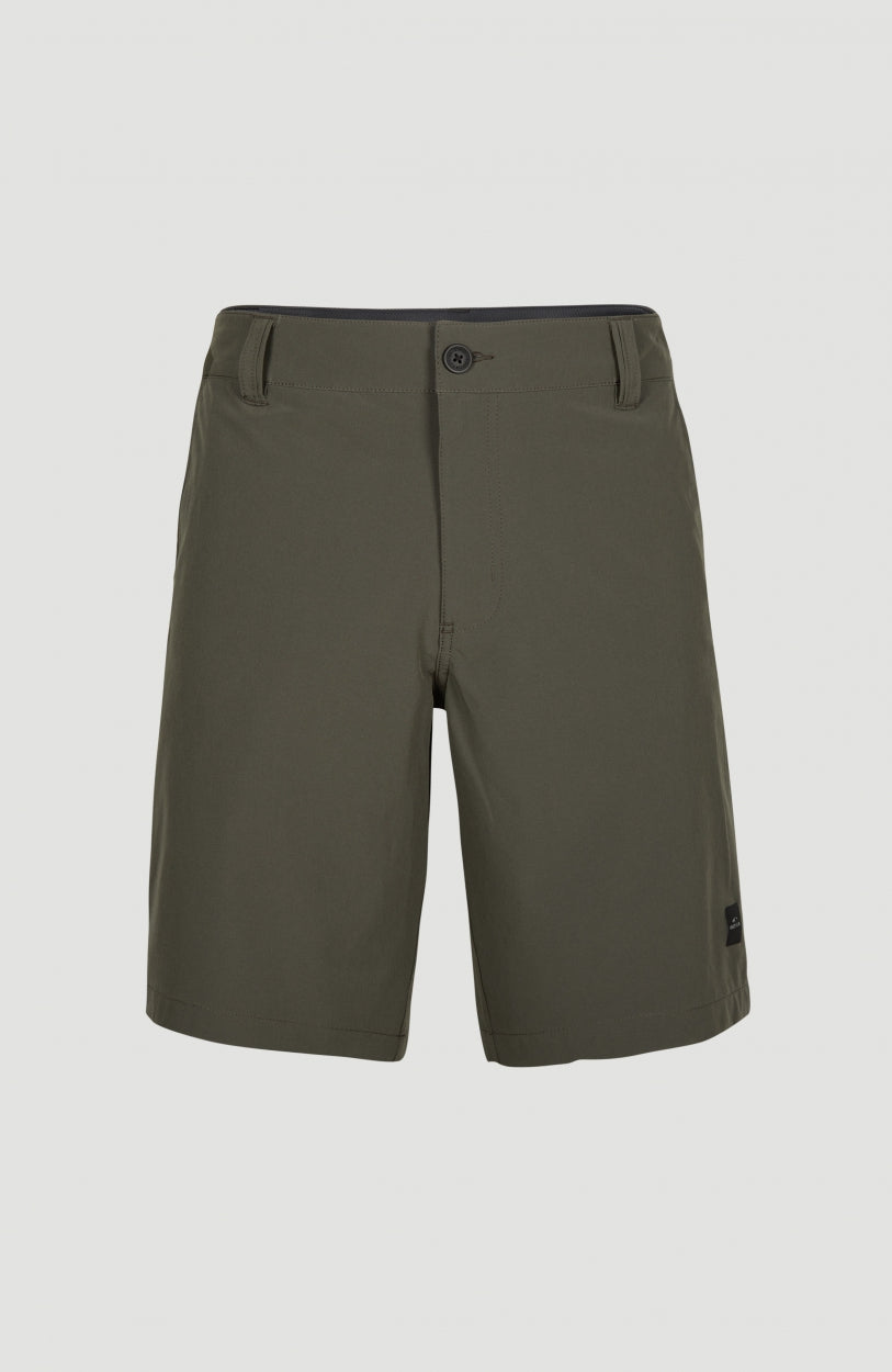 Hybrid Chino Shorts Men Military Green