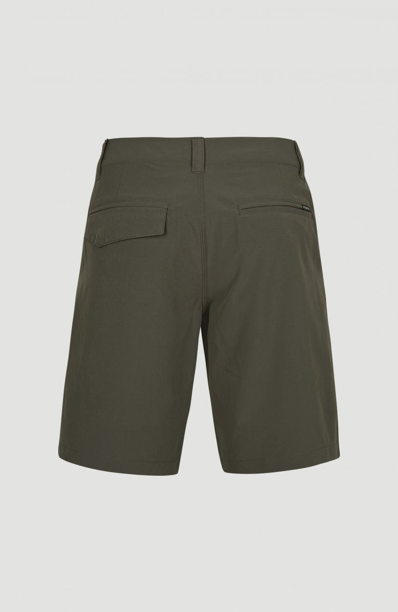 Hybrid Chino Shorts Men Military Green