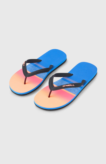 Profile Graphic Sandals Men Blue Gradient Stripe