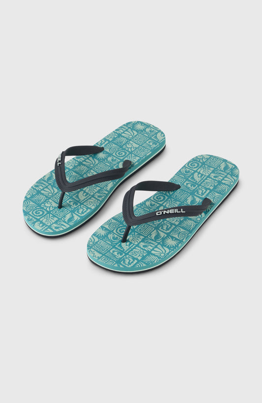 Profile Graphic Sandals Men Blue Bricks