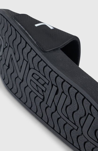 Logo Slides Men Black Out