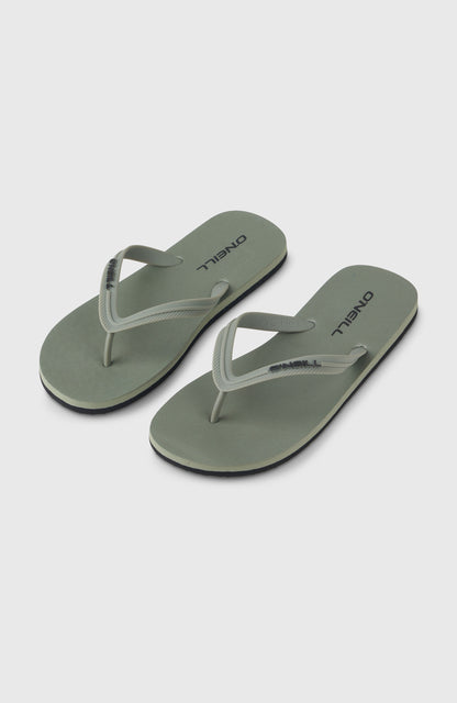 Profile Small Logo Sandals Men Military Green