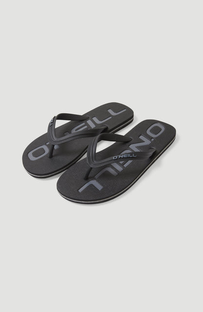 Profile Logo Sandals Men Black Out