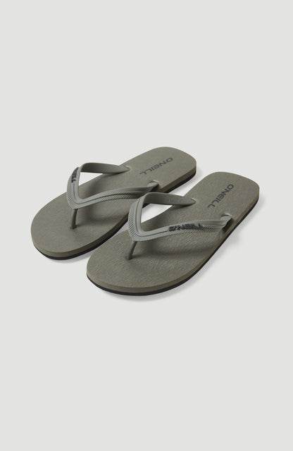 Profile Small Logo Sandals Men Military Green
