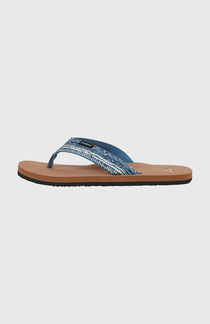 O’Neill Fabric Sandals Men Blue Pressed Lines