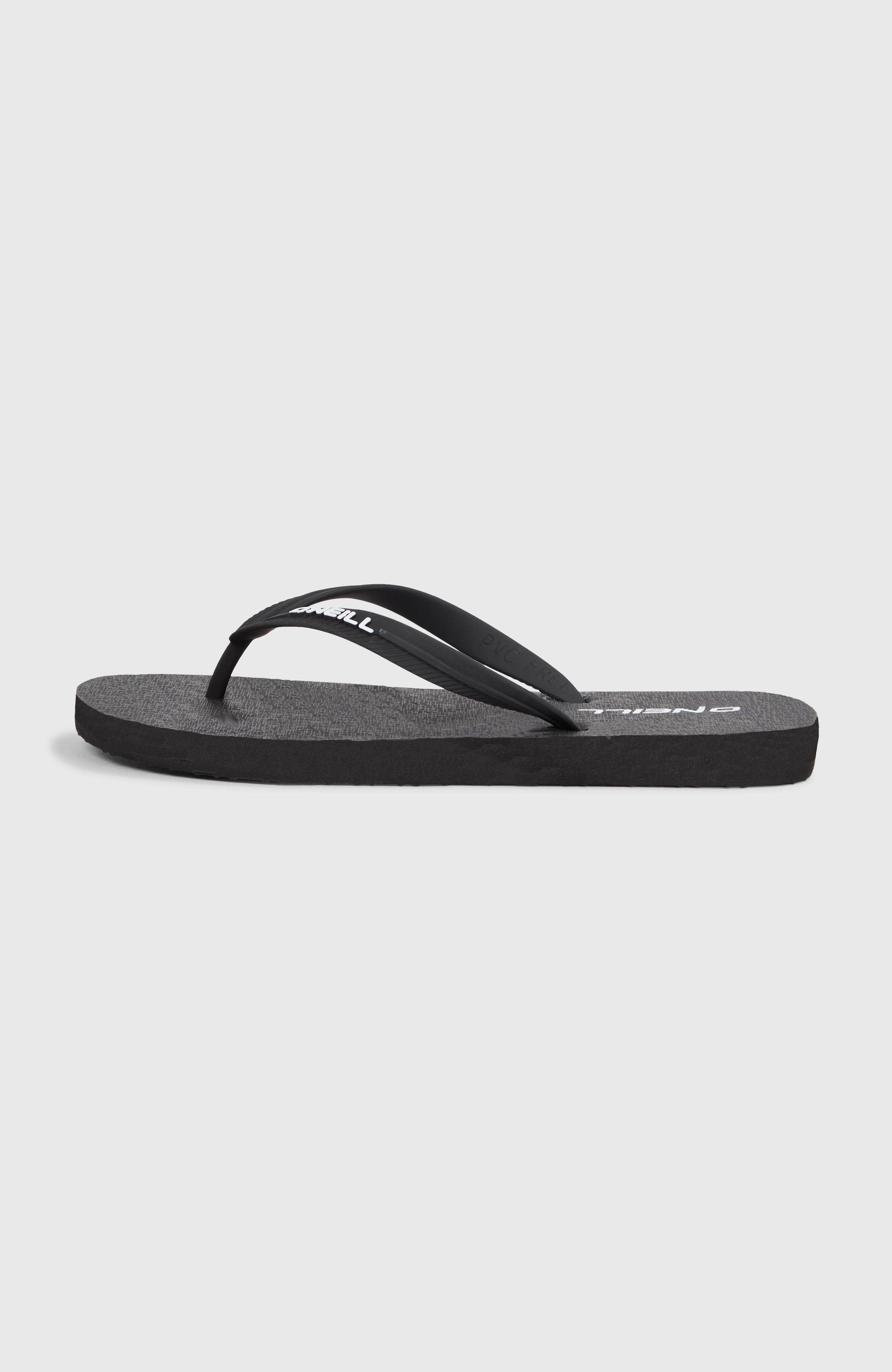 Profile Small Logo Sandals Men Black Out