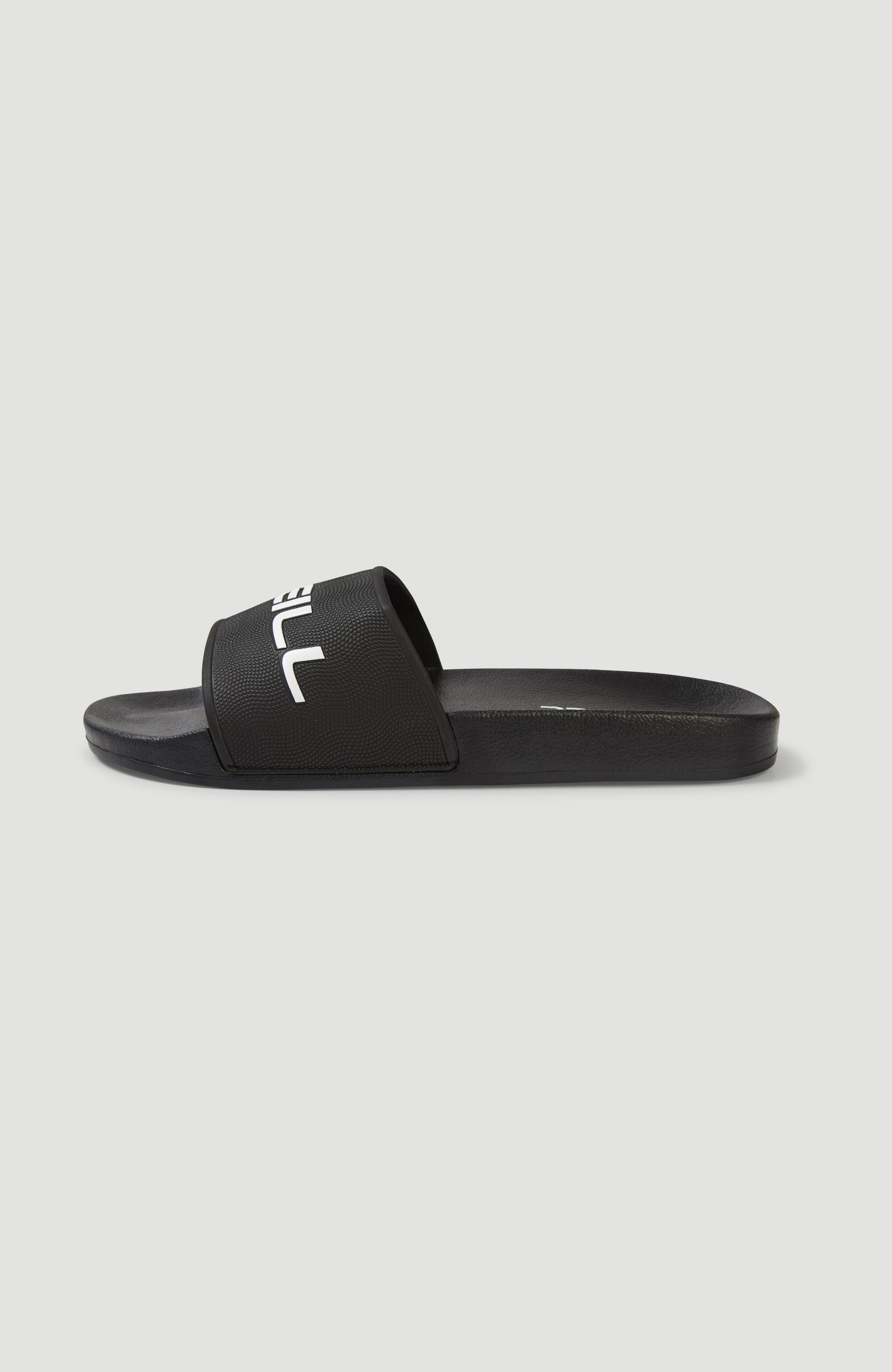 Logo Slides Men Black Out