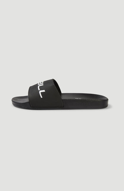 Logo Slides Men Black Out