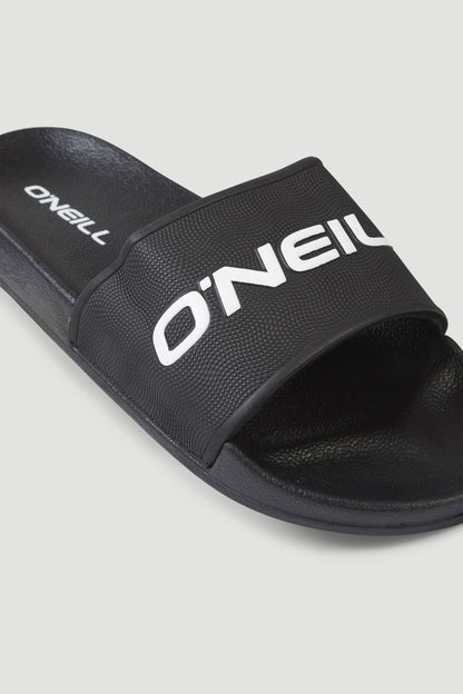 Logo Slides Men Black Out