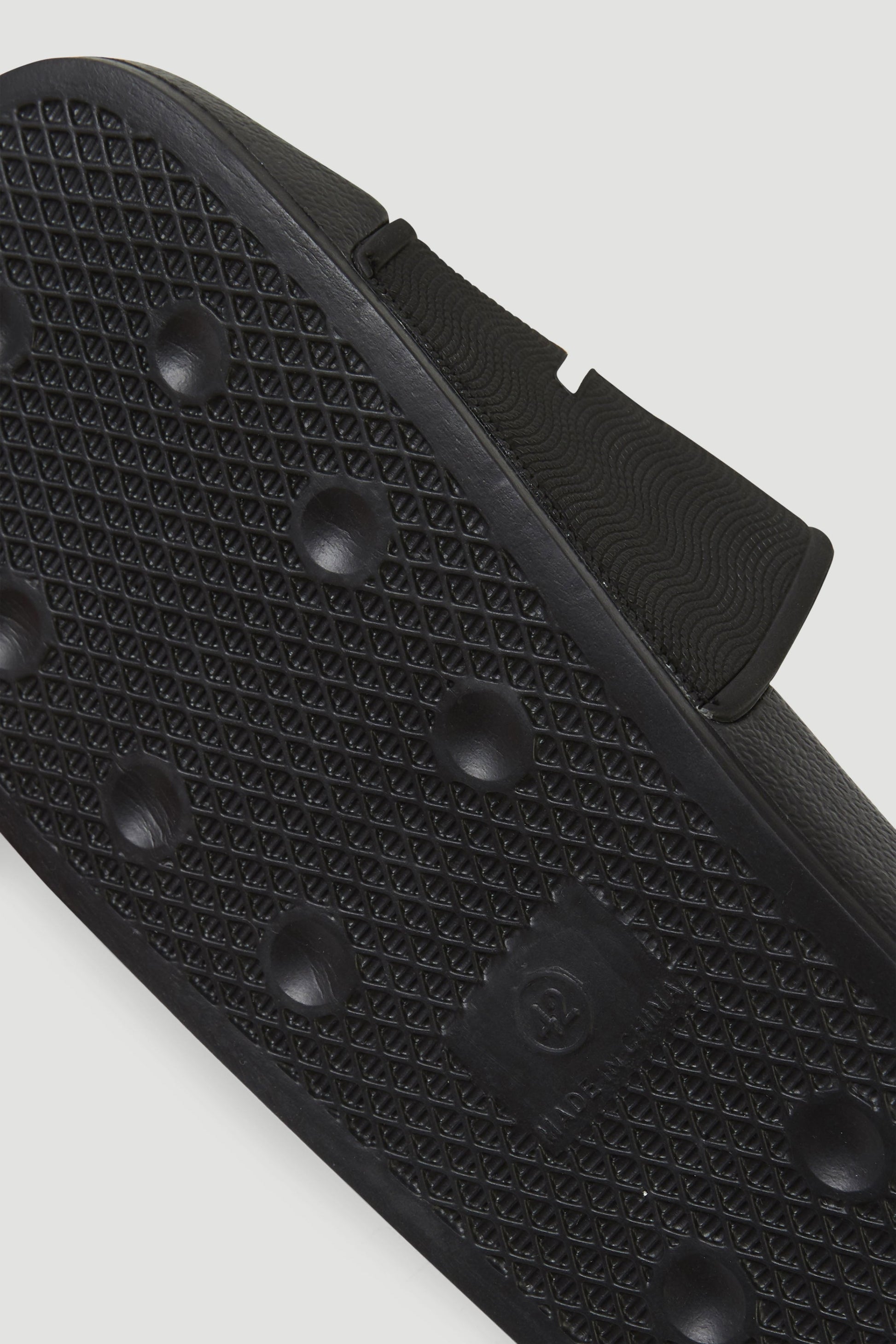 Logo Slides Men Black Out