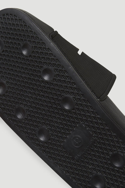 Logo Slides Men Black Out