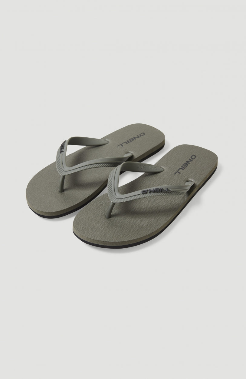 Profile Small Logo Sandals Men Military Green